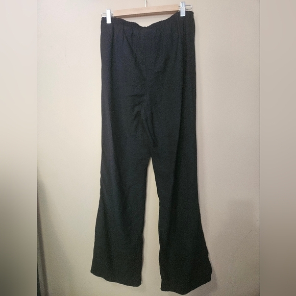 H&M Drawstring Pullon Black Pants Women's Size S - Picture 2 of 4